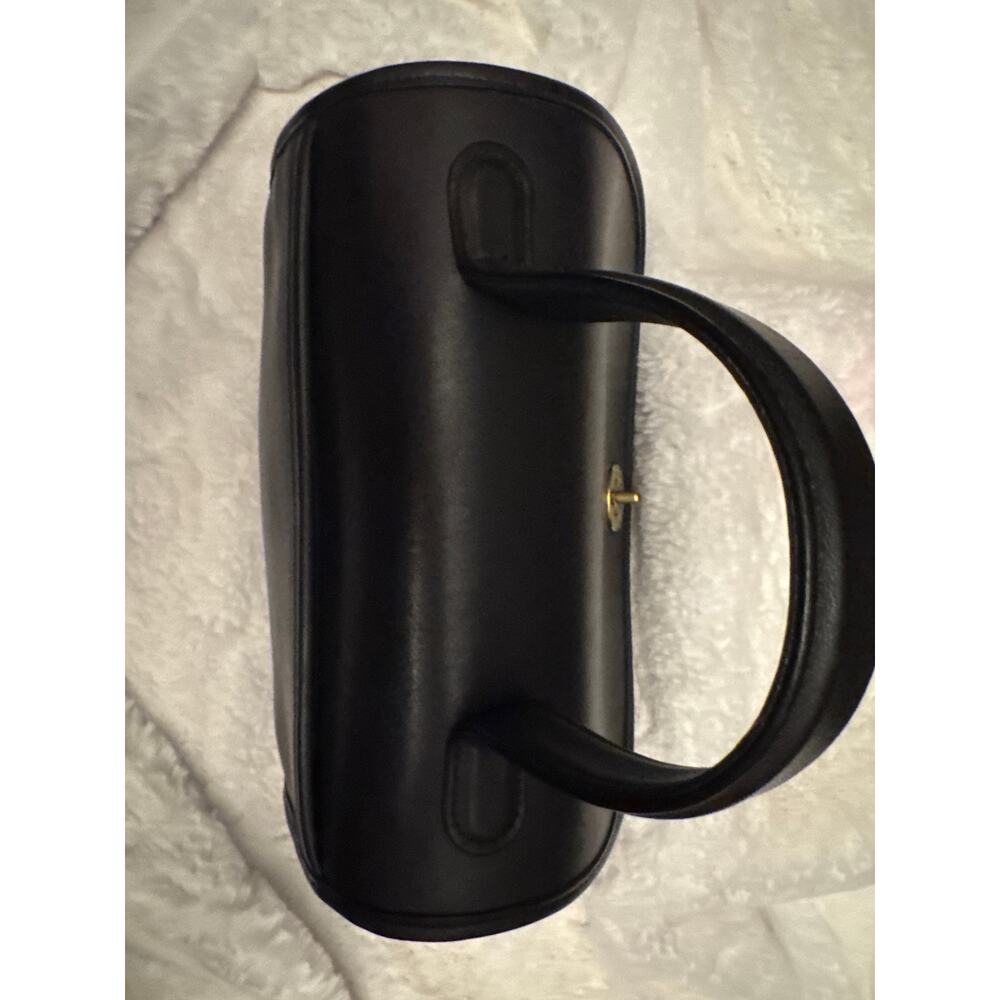 Rare Vintage Coach Manor Bag Navy Gorgeous Silky soft - Picture 9 of 15